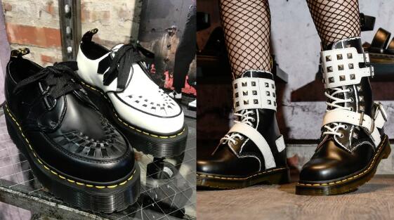 酷女孩必入手！Dr.Martens推出庞克风「STUD PACK」系列，还有厚底编织「Quad Creepers」尖头鞋 美美日记,meimeiriji.com
