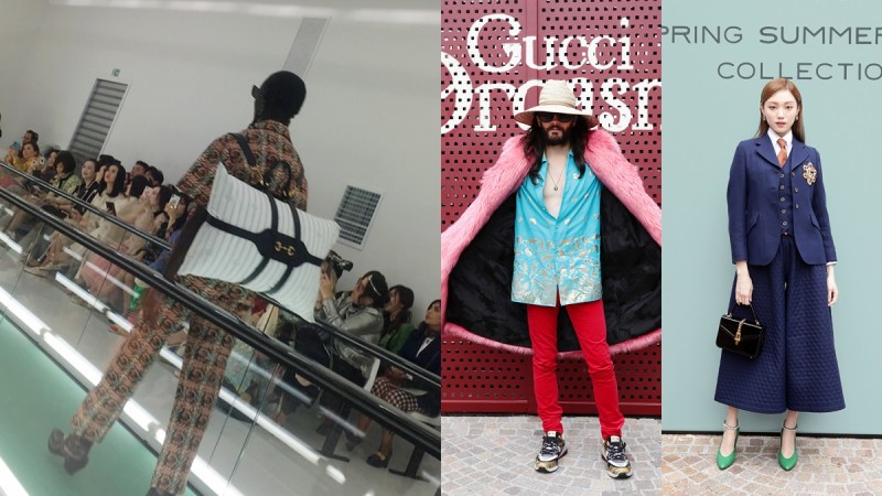【米兰时装周】还有谁能比Alessandro Michele狂！GUCCI春夏大秀把枕头变身时髦后背包 美美日记,meimeiriji.com