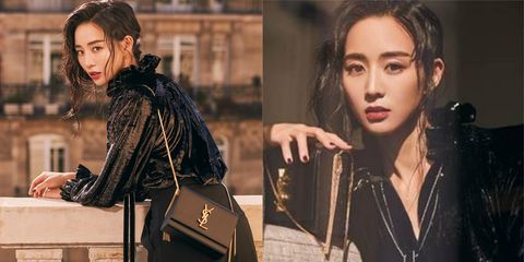 张钧宁全黑穿搭美翻巴黎时装周！出国不离身的两款Saint Laurent 小黑包大公开 美美日记,meimeiriji.com