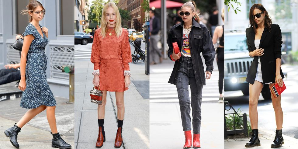 【穿搭笔记】又到了该穿短靴的季节！Gigi Hadid、Kaia Gerber...欧美女星示范时髦显腿长的短靴穿搭 美美日记,meimeiriji.com