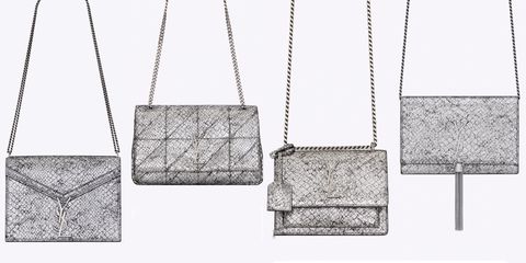 Saint Laurent 圣诞限定包款美翻！5款经典方包通通换上银箔感的蛇纹皮革最时髦圣诞礼物就是它了 美美日记,meimeiriji.com