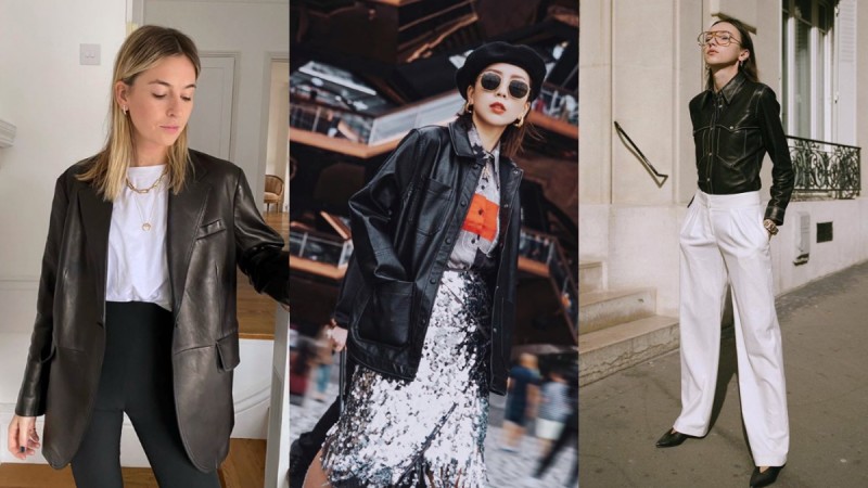 5E206AF41A6981579182836.jpeg 打破黑色皮革夹克的既定形象,玩出百变风格的时髦装束! 美美日记,meimeiriji.com