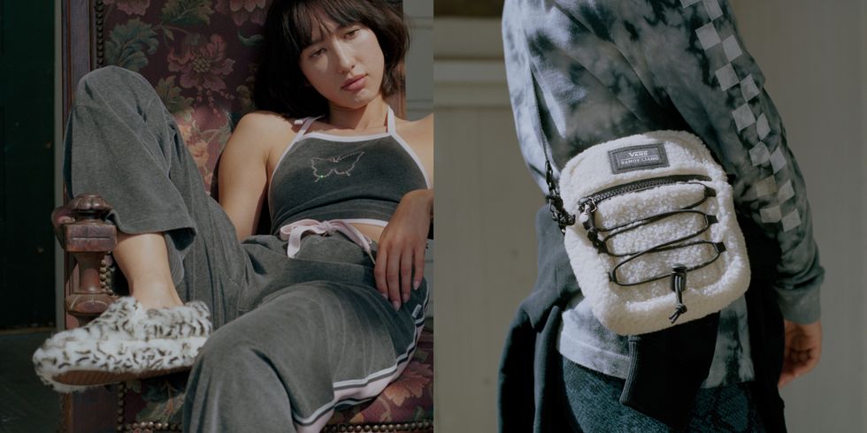 VANS 最新联名把厚底帆布鞋铺满毛毛！还有超可爱短绒运动小包太适合懒洋洋的冬天了～ 美美日记,meimeiriji.com