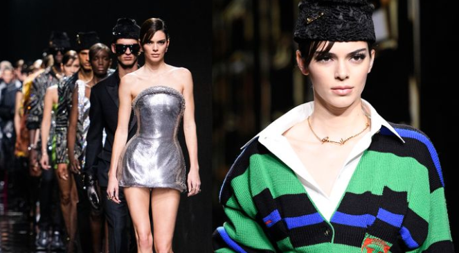 【米兰时装周】VERSACE 2020秋冬首度把男女装合办！Kendall Jenner 中性小男孩秒变身性感辣妹 美美日记,meimeiriji.com