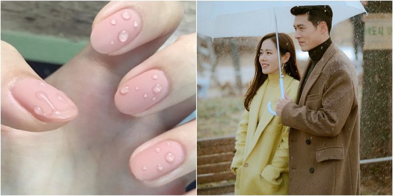 忍不住想擦干！韩国可爱唯美「雨滴美甲」超夯，搭配雾面指彩美到不行～ 美美日记,meimeiriji.com