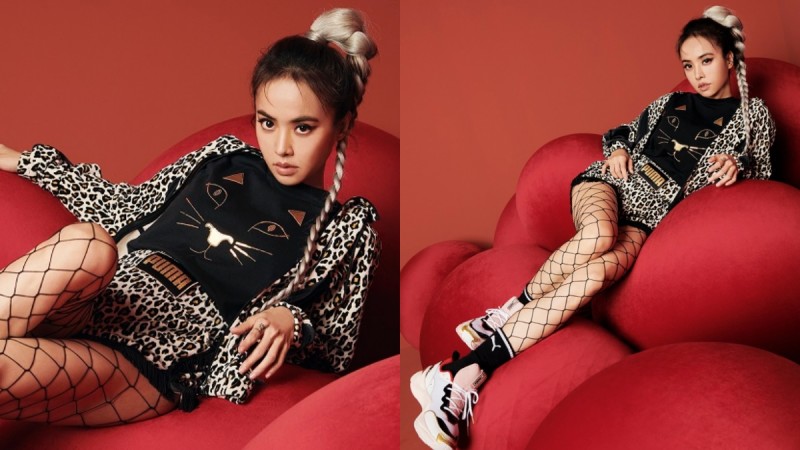 5E60B44EA2CD61583395918.jpeg 蔡依林豹纹运动服配网袜,扮「性感猫女」狂劝败!PUMA SELECTXCharlotte Olympia 3/6全球同步开卖 美美日记,meimeiriji.com