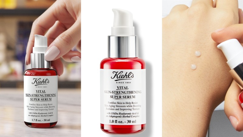 Kiehl's契尔氏2020最强保养新品「神力小红瓶」11kDa超导全能修护精露，玻尿酸为主的修护型精华液，神救援疲惫暗沉肌 美美日记,meimeiriji.com