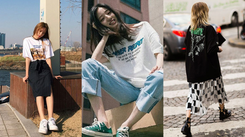 每天都想宽宽松松地过日子！用衣柜里必备的Oversized T-shirt 打造不易出错的5 套穿搭公式！ 美美日记,meimeiriji.com