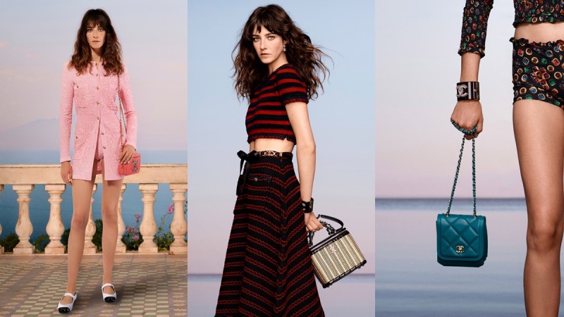 最时髦的海滩穿搭在Chanel Cruise 2020/21度假系列都能找到，泳装式连身裤、草编凉鞋、竹编化妆箱包每一款都不想错过 美美日记,meimeiriji.com