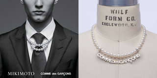 最有个性的珍珠项链！COMME des GARÇONS xMIKIMOTO 联名推出「珍珠＋银链」设计太帅 美美日记,meimeiriji.com