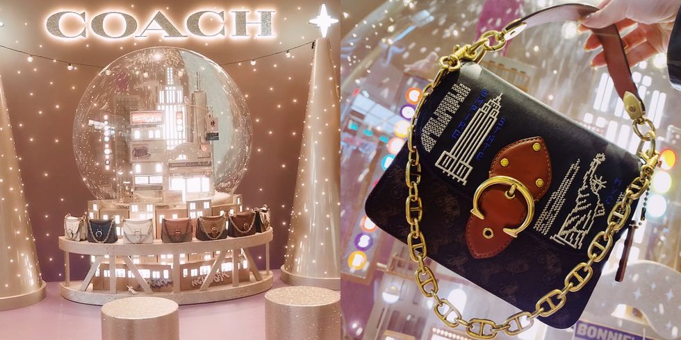 COACH 在台湾打造全球唯一圣诞快闪店！「梦幻雪球＋纽约街景」把时代广场搬来台北好拍又好逛 美美日记,meimeiriji.com