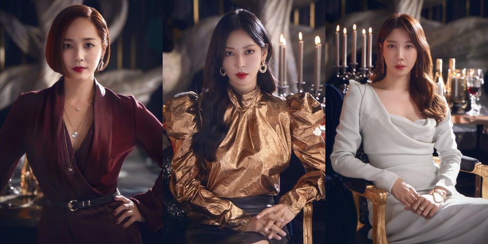 befunky-collage-1-1609752795.jpg 《Penthouse上流战争》追剧看穿搭!金素妍、李智雅、柳真三大女主角风格解析戏里戏外造型「差很大」 美美日记,meimeiriji.com