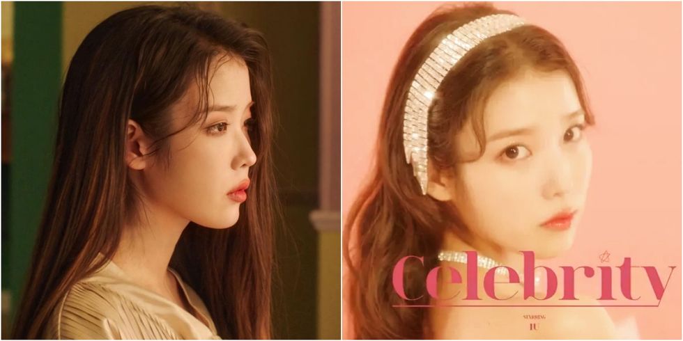 一口气换7套造型！IU 新歌〈Celebrity〉MV 造型复古唯美，「知性黑茶发色、胎毛浏海」还能小脸 美美日记,meimeiriji.com