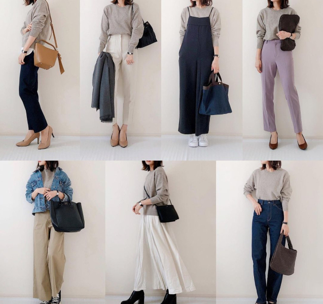 学习日本女生「上班一周穿搭」!用Uniqlo、Zara 小资单品重复混搭,基本款就能穿出好品味! 美美日记,meimeiriji.com