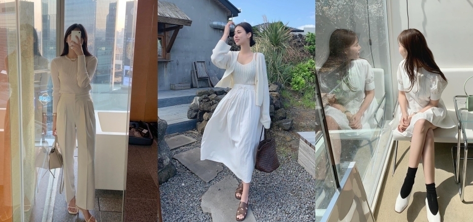 春天穿搭就该这么仙！拥有天使光芒的「全白系穿搭」，打造让人一眼爱上的清新气质！ 美美日记,meimeiriji.com