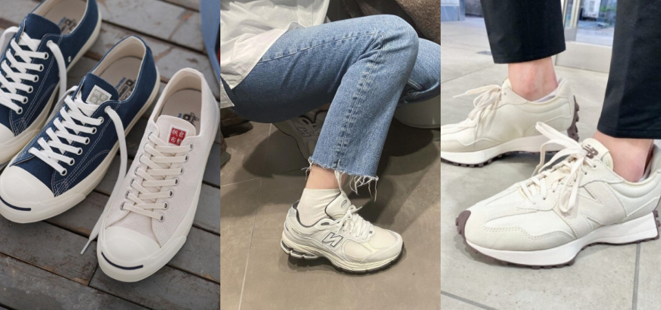 搜罗5 双日韩女生最爱的「奶茶色球鞋」，New Balance 327、Vans Old Skool 每双都好烧！ 美美日记,meimeiriji.com