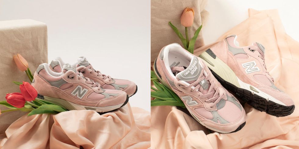 NEW BALANCE 991限量复古运动鞋开卖！英伦玫瑰粉+元祖灰美翻价格细节一次看 美美日记,meimeiriji.com