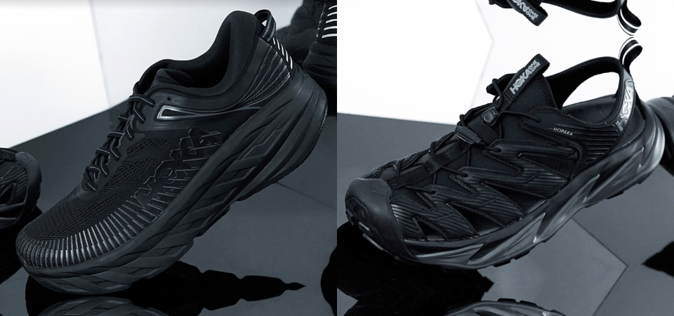 HOKA ONE ONE 系列再度登入WHITEROCK STORE，全黑鞋款帅翻，进化机能让你收得心甘情愿！ 美美日记,meimeiriji.com