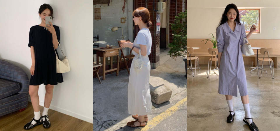 今夏最流行的凉鞋非它莫属！日、韩女孩人脚一双的「编织凉鞋」快跟上，挑选、搭配法都整理好了！ 美美日记,meimeiriji.com