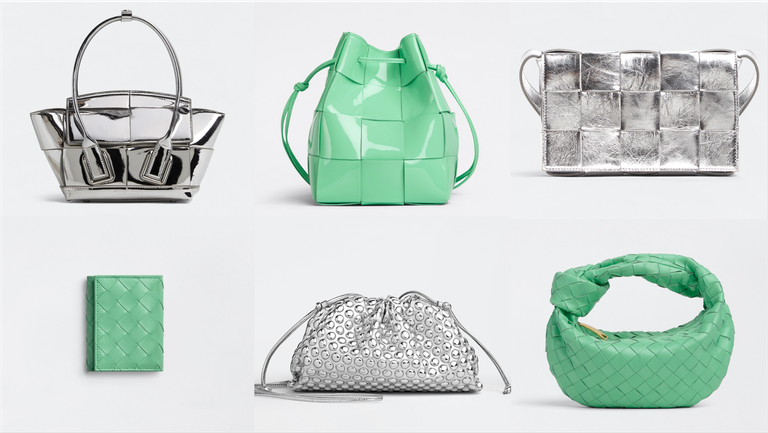 Bottega Veneta 银色圣诞美包被热搜！「清新喷泉绿、迷幻金属漆皮」今年就是要买这种小众色！ 美美日记,meimeiriji.com