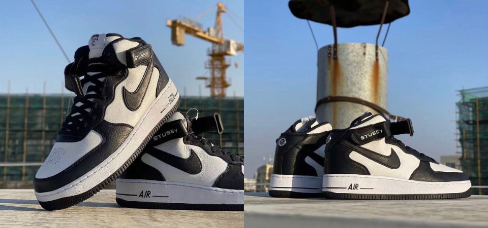 2022 年重点鞋款！Stüssy x Nike Air Force 1 Mid 全新联名鞋款曝光，以细节完美诠释黑白低调质感 美美日记,meimeiriji.com